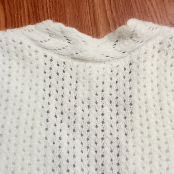 Loft extra small lamb wool Angora women's top cardigan crochet - Picture 7 of 9